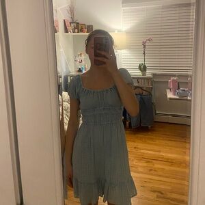 Marshalls Green Smocked Sundress with Puff Sleeves